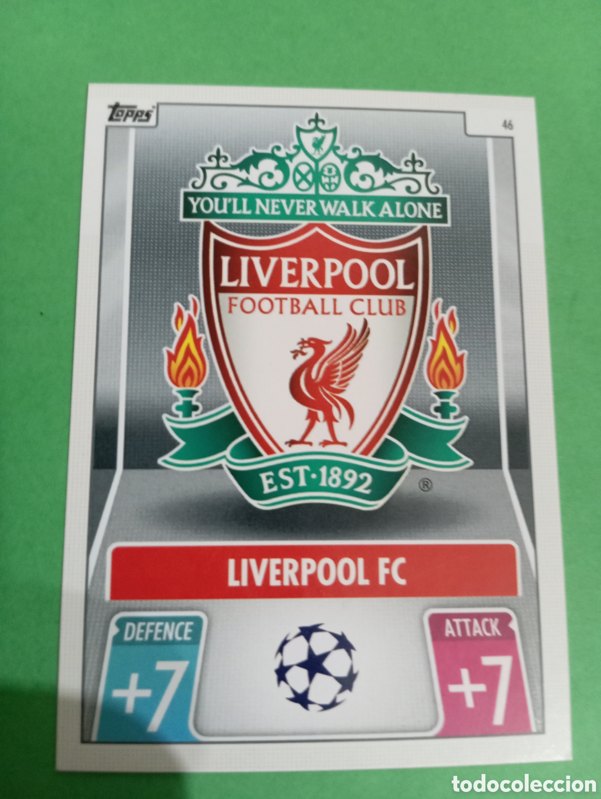 Trading cards: Escudo del Liverpool n&deg;46 / TOPPS MATCH ATTAX 2021/2022
