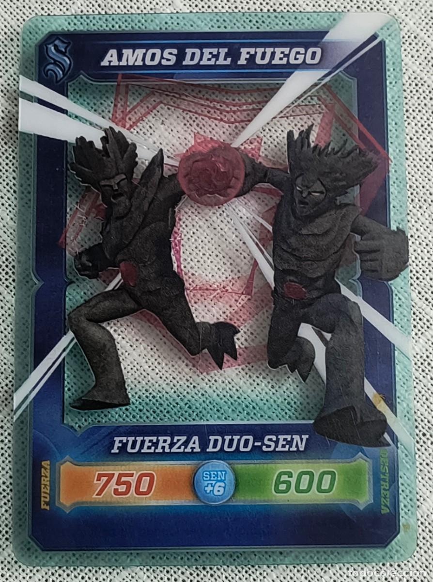 Trading cards: TRADING CARD | DESAF&Iacute;O CHAMPIONS SENDOKAI - #176 AMOS DEL FUEGO - PANINI
