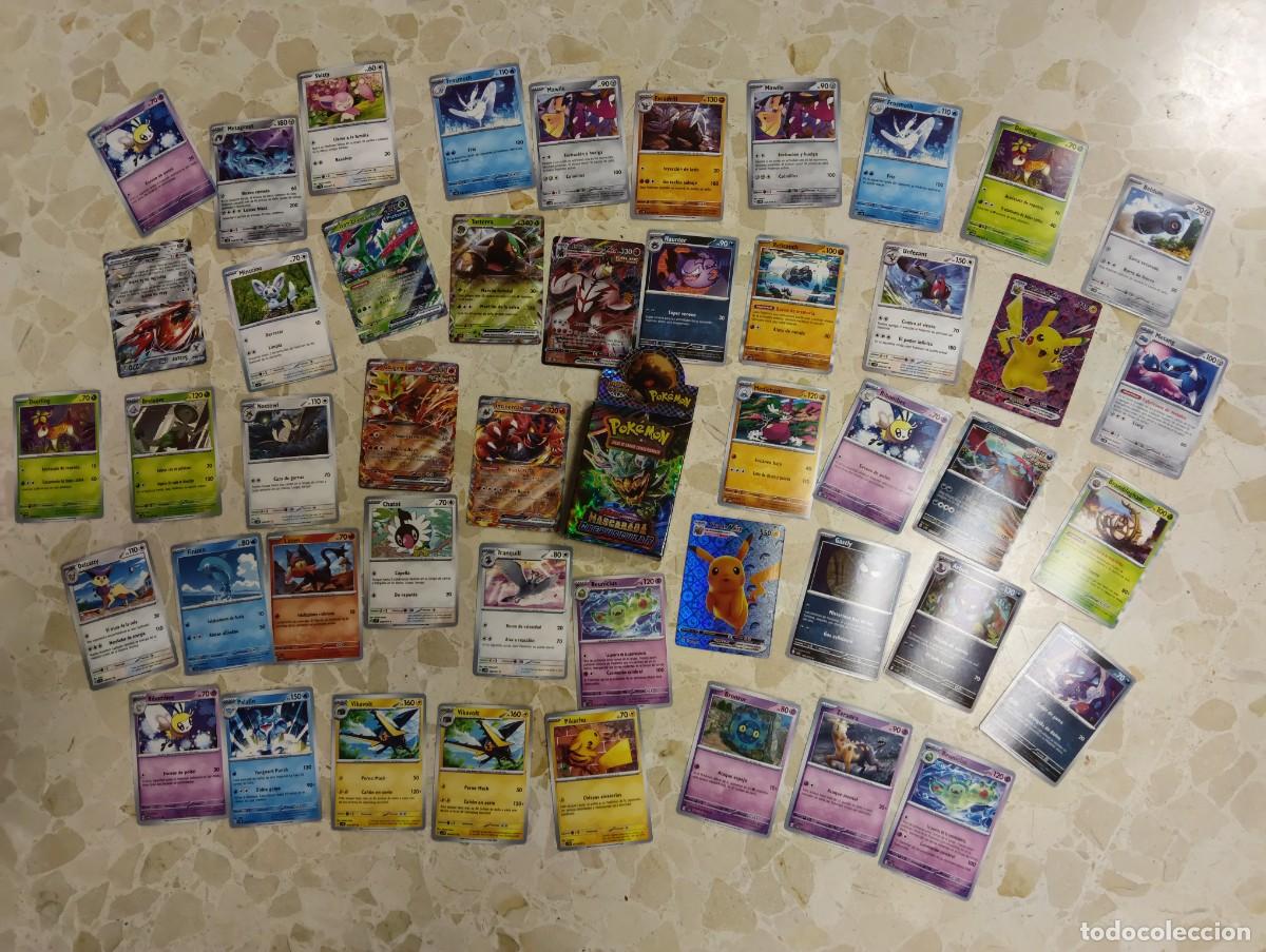 Trading cards: CAJA CON 47 CARTAS / CARDS POKEMON - MASCARADA CREPUSCULAR - ESCARLATA Y PURPURA