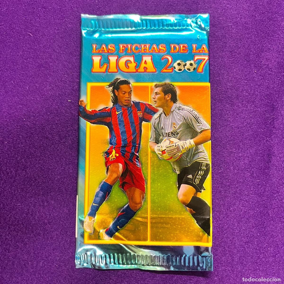 Trading cards: SOBRE DE CROMOS SIN ABRIR. FICHAS DE LA LIGA 2007. 2006 2007. MUNDI CROMO SPORT.