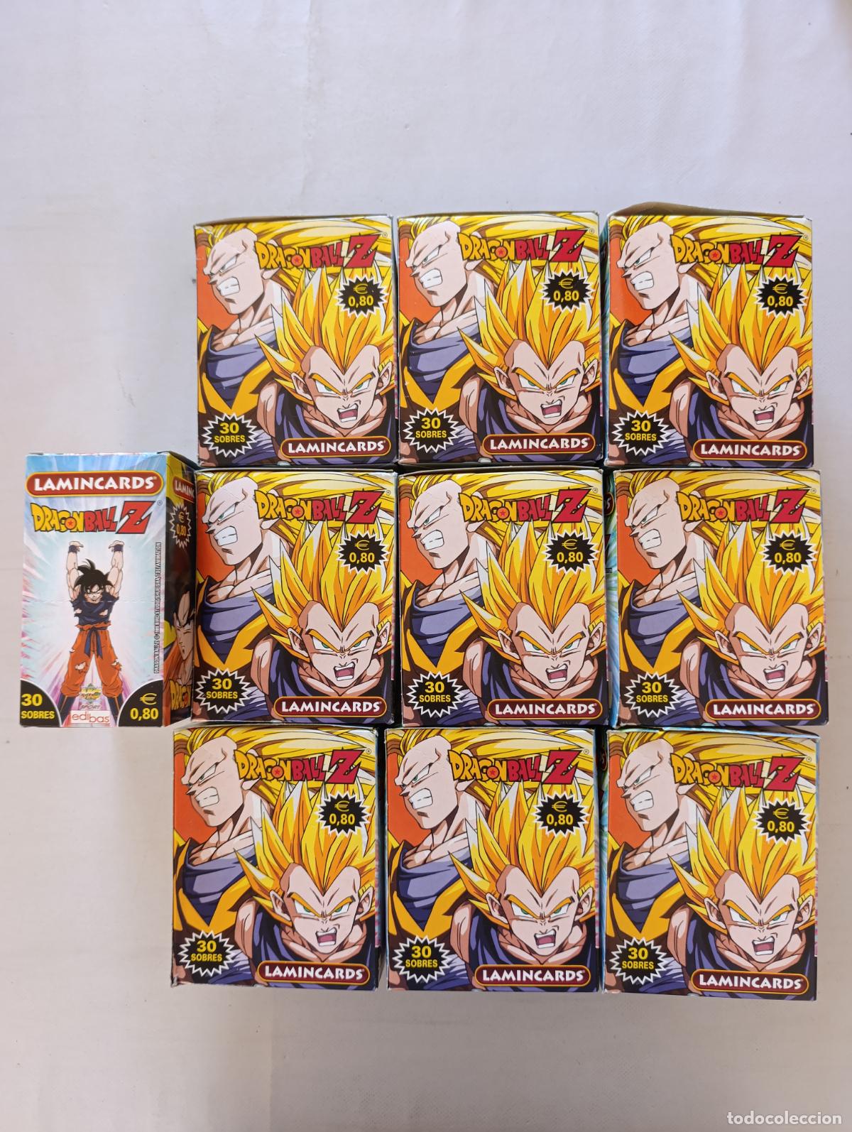 Trading cards: LOTE 10 CAJAS DE SOBRES DRAGON BALL Z LAMINCARDS - EDIBAS 2008 - ESPA&Ntilde;OL - 300 SOBRES (155#w)