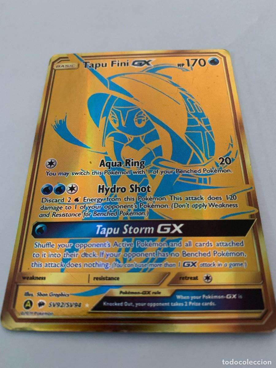 Trading cards: CARTA POK&Eacute;MON TAPU FINI GX. BUEN ESTADO