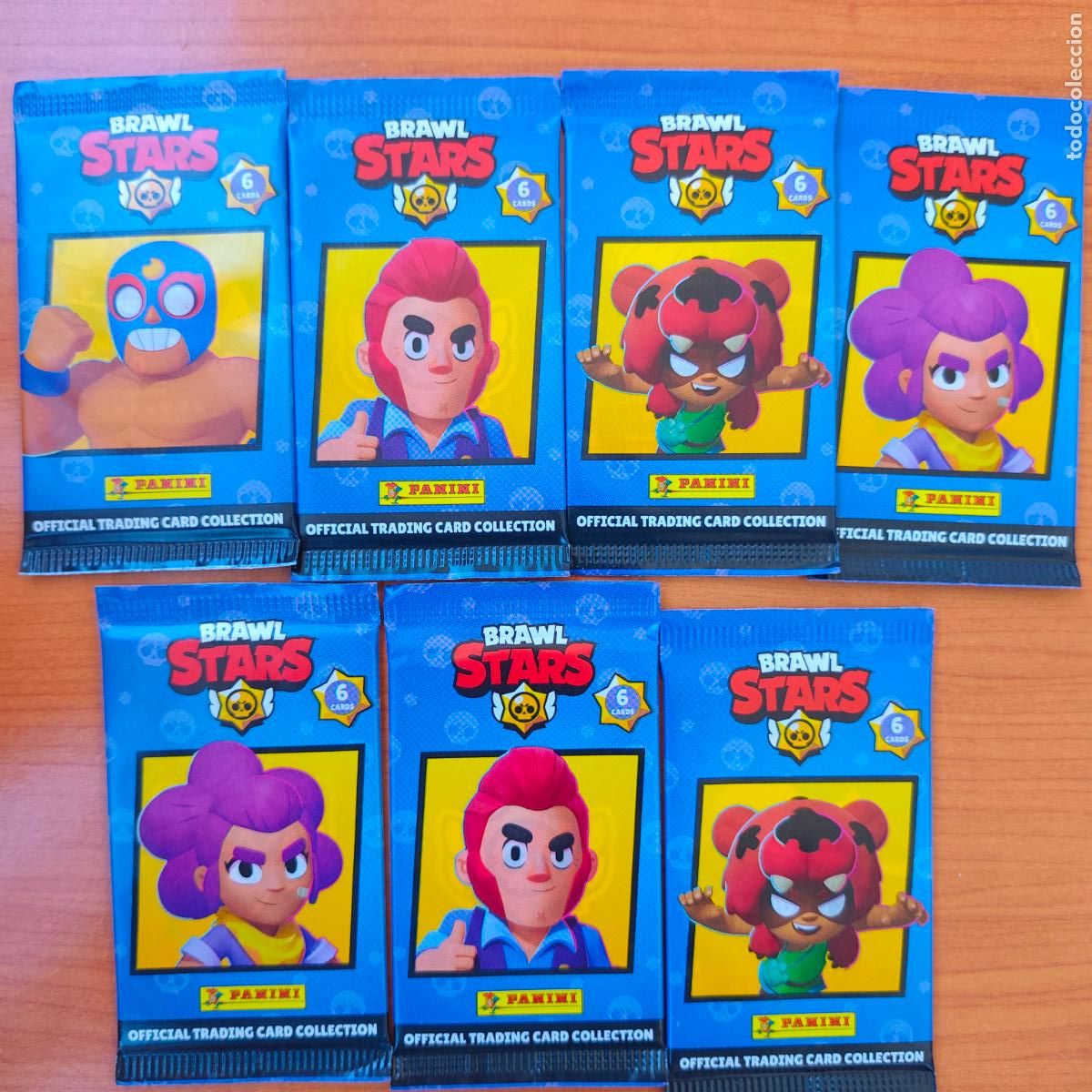 Trading cards: Brawl Stars LOTE 7 Sobres Sin Abrir - Trading Card - Panini