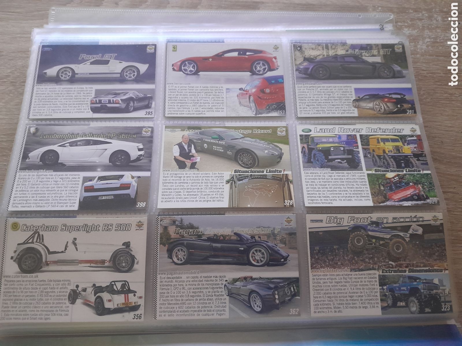 Trading Cards: Lote 9 cromos a todo gas 2012 coches ecologicos ( mundicromo )