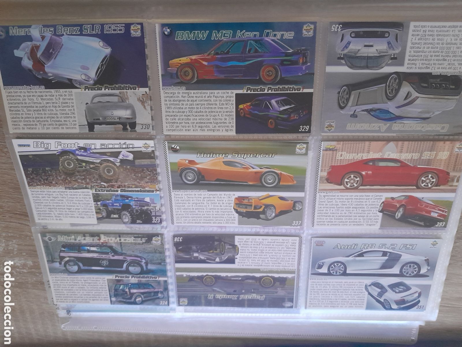 Trading cards: Lote 9 cromos a todo gas 2012 coches ecologicos ( mundicromo )