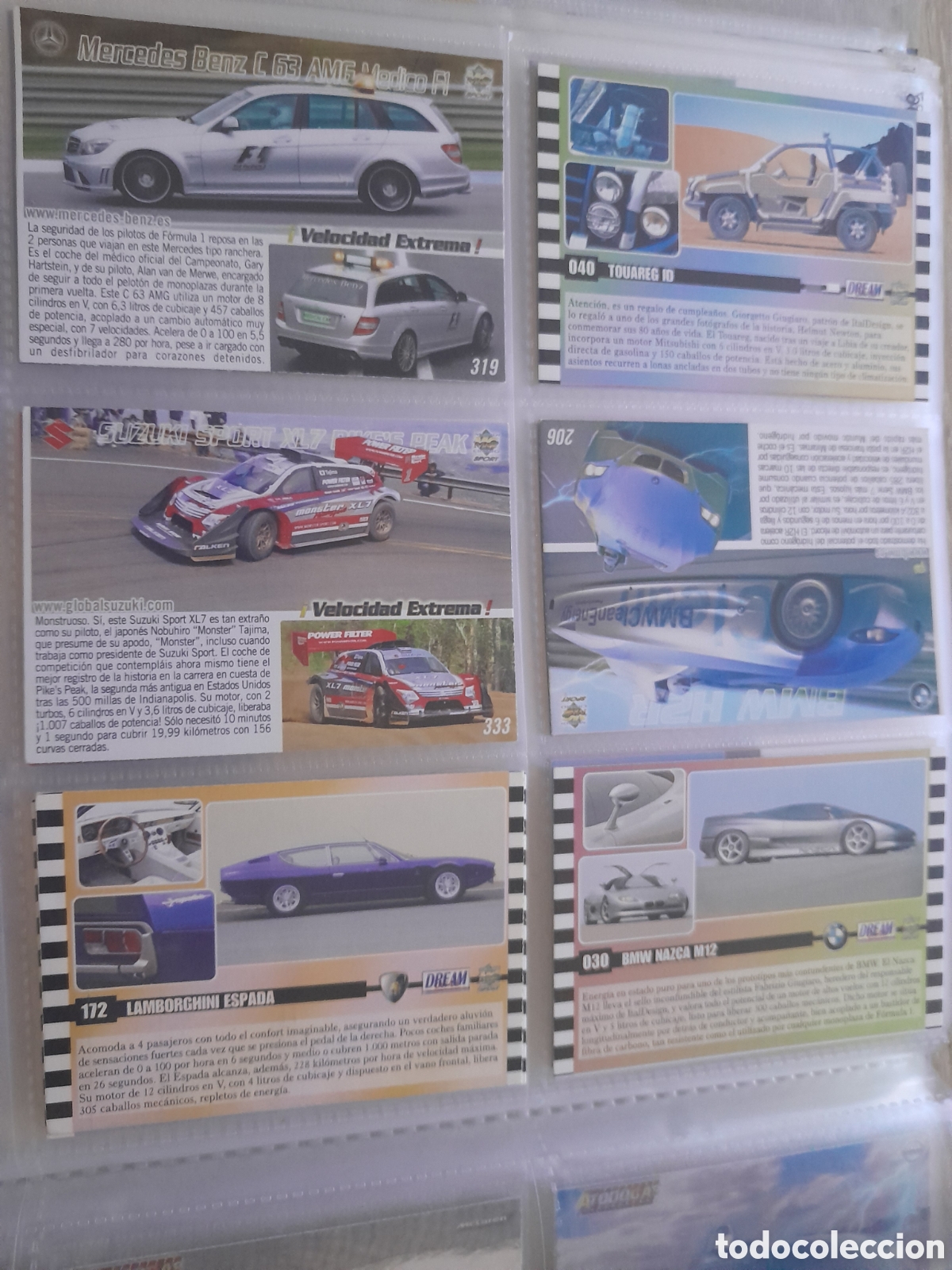 Trading cards: Lote 6 cromos coches ( mundicromo )