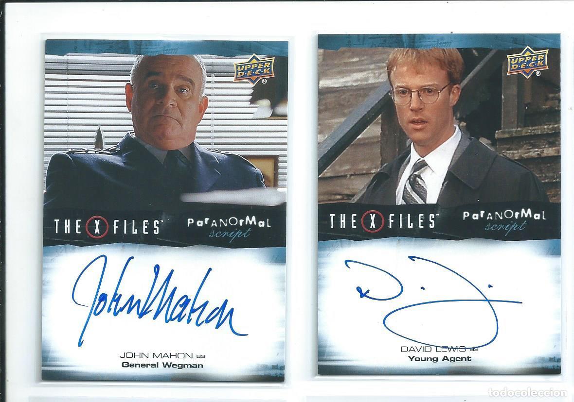 Trading cards: X-FILES (EXPEDIENTE X) MONSTERS OF THE WEEK EDITION . LOTE 2 AUTOGRAFOS ORIGINALES