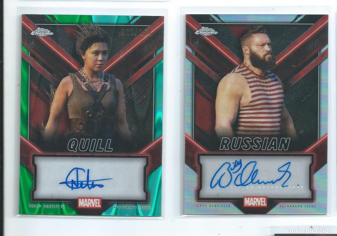 Trading cards: WOLVERINE DEAPOOL LA PELICULA LOTE 2 AUTOGRAFOS ORIGINALES DE LA COLECCION DE TRADING CARDS