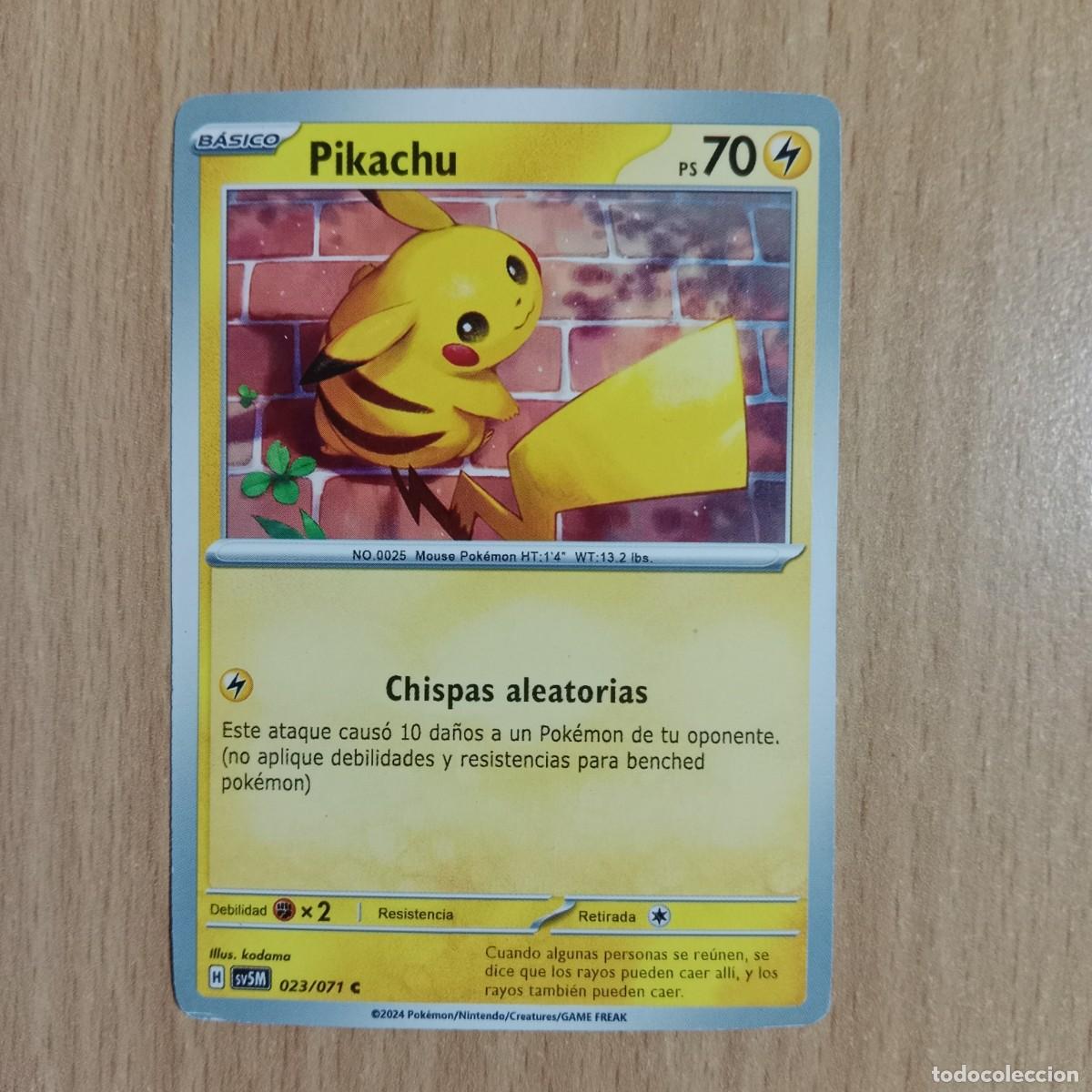 Trading cards: PIKACHU N&ordm; 023/71 C , CARTA POK&Egrave;MON SV5M - A&Ntilde;O 2024.