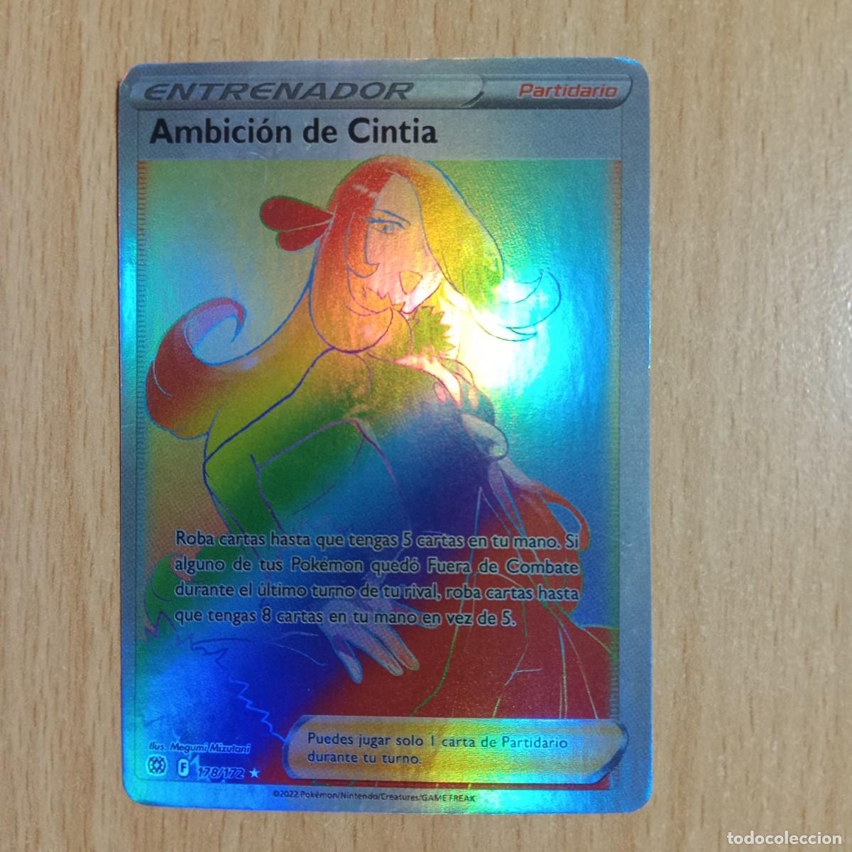 Trading cards: AMBICI&Oacute;N DE CINTIA N&ordm; 178/172 ,CARTA POK&Egrave;MON HOLO VERSI&Oacute;N SECRETA -ASTROS BRILLANTES TCG- A&Ntilde;O 2022.