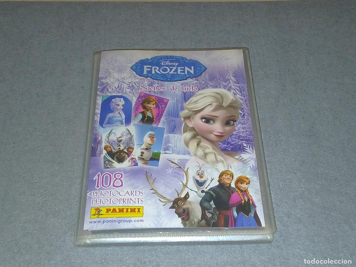 Trading cards: &Aacute;lbum Panini Frozen. Photocards-Photoprints, 2015 Sue&ntilde;os de hielo, casi completo (faltan 17 de 108)