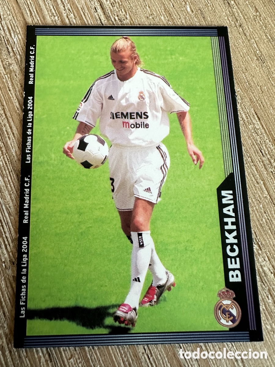 Trading cards: DAVID BECKHAM REAL MADRID 19 LAS FICHAS DE LA LIGA 2004 03-04 03 04 MUNDICROMO SPORT