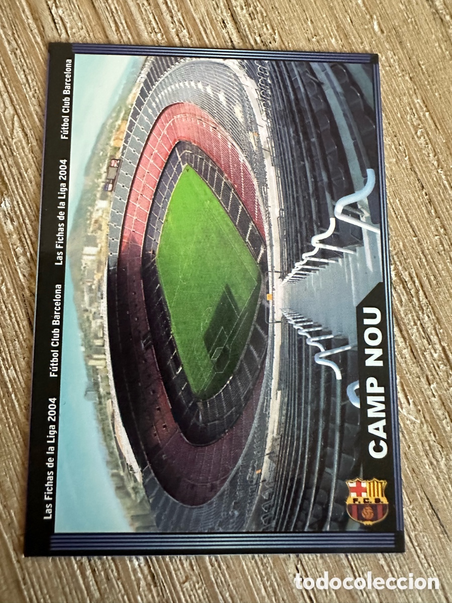 Trading cards: FC BARCELONA CAMP NOU &rdquo;ESCUDO ANCHO&rdquo; 137 LAS FICHAS DE LA LIGA 2004 03-04 03 04 MUNDICROMO SPORT