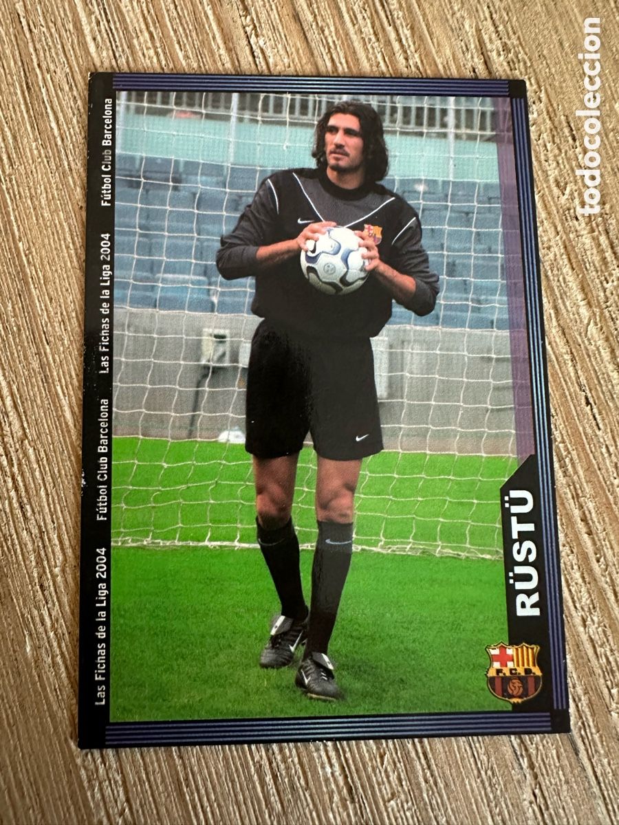 Trading cards: RUSTU FC BARCELONA &rdquo;ESCUDO ANCHO&rdquo; 139 LAS FICHAS DE LA LIGA 2004 03-04 03 04 MUNDICROMO SPORT