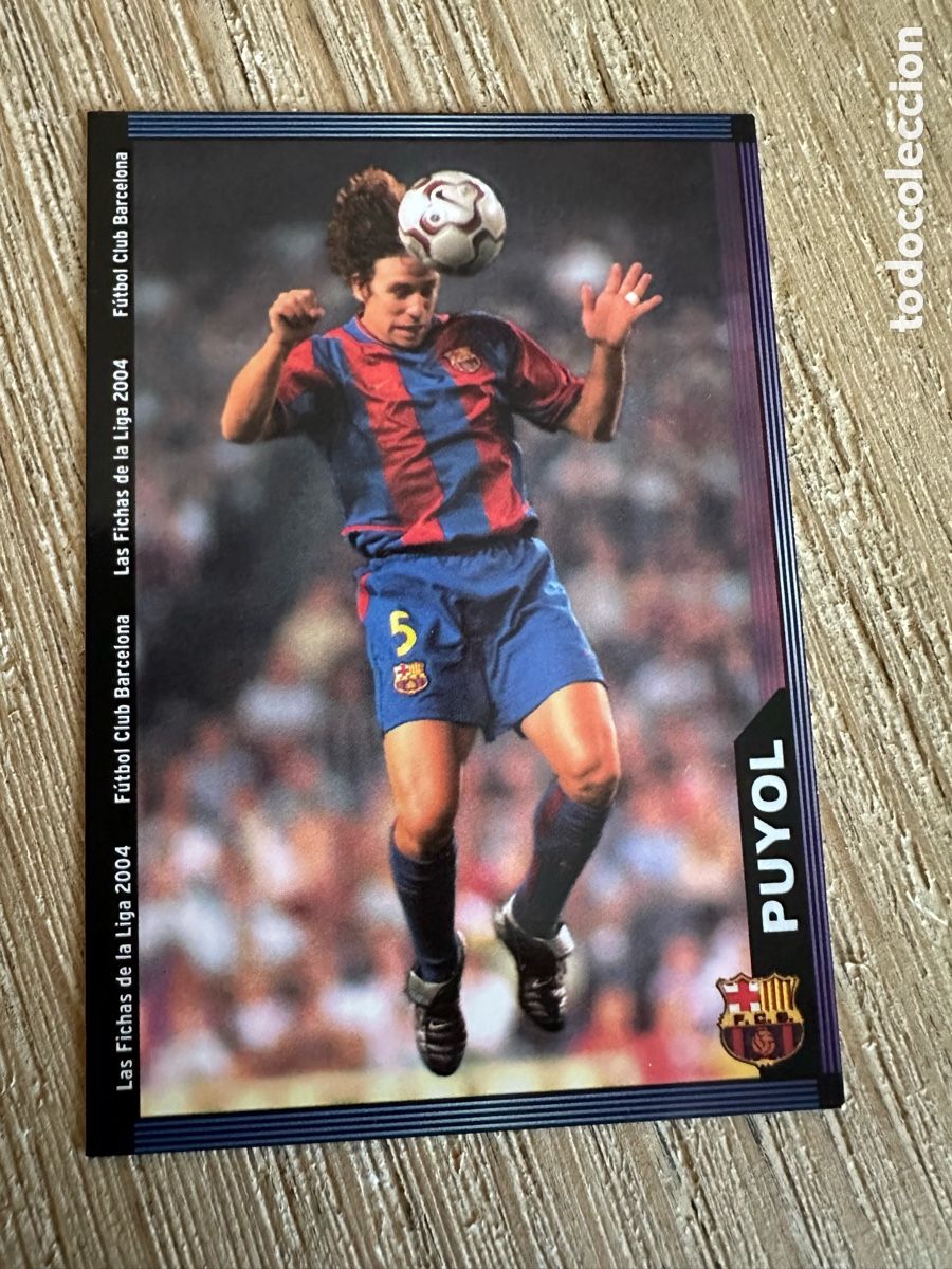 Trading cards: PUYOL FC BARCELONA &rdquo;ESCUDO ANCHO&rdquo; 141 LAS FICHAS DE LA LIGA 2004 03-04 03 04 MUNDICROMO SPORT