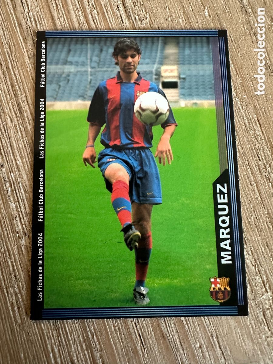 Trading cards: MARQUEZ FC BARCELONA &rdquo;ESCUDO ESTRECHO&rdquo; 142 LAS FICHAS DE LA LIGA 2004 03-04 03 04 MUNDICROMO SPORT