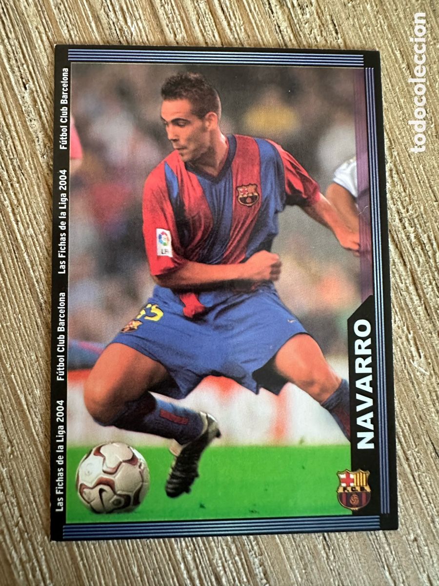 Trading cards: NAVARRO FC BARCELONA &rdquo;ESCUDO ESTRECHO&rdquo; 144 LAS FICHAS DE LA LIGA 2004 03-04 03 04 MUNDICROMO SPORT