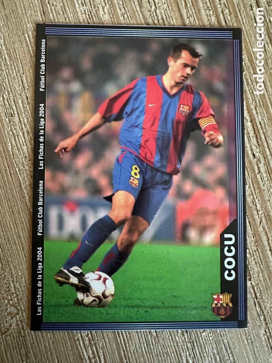 Trading cards: COCU FC BARCELONA &rdquo;ESCUDO ESTRECHO&rdquo; 148 LAS FICHAS DE LA LIGA 2004 03-04 03 04 MUNDICROMO SPORT