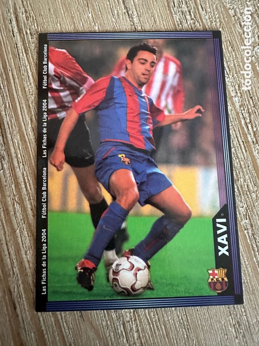 Trading cards: XAVI FC BARCELONA &rdquo;ESCUDO ESTRECHO&rdquo; 150 LAS FICHAS DE LA LIGA 2004 03-04 03 04 MUNDICROMO SPORT