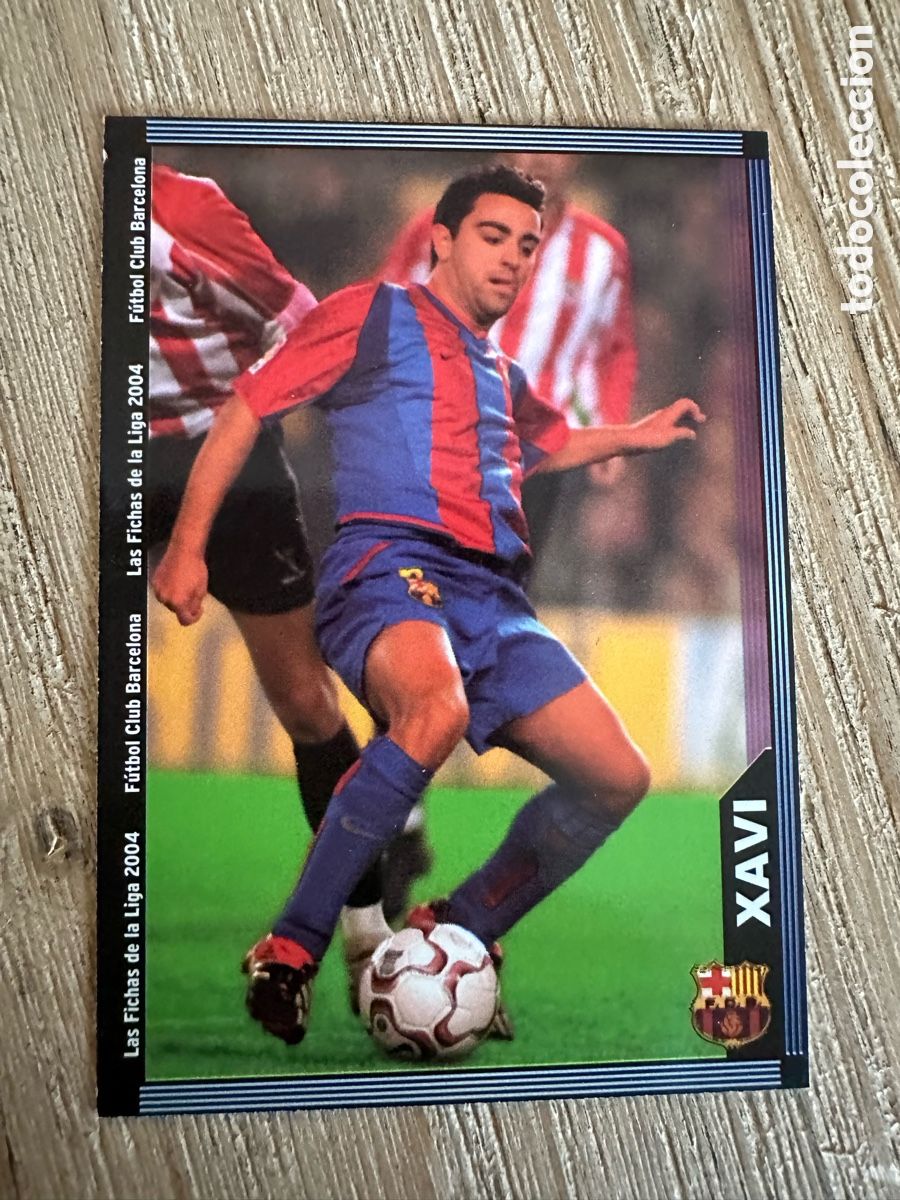 Trading cards: XAVI FC BARCELONA &rdquo;ESCUDO ANCHO&rdquo; 150 LAS FICHAS DE LA LIGA 2004 03-04 03 04 MUNDICROMO SPORT