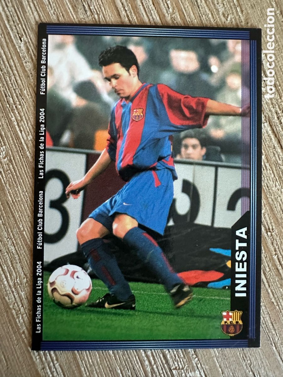 Trading cards: INIESTA FC BARCELONA &rdquo;ESCUDO ESTRECHO&rdquo; 152 LAS FICHAS DE LA LIGA 2004 03-04 03 04 MUNDICROMO SPORT
