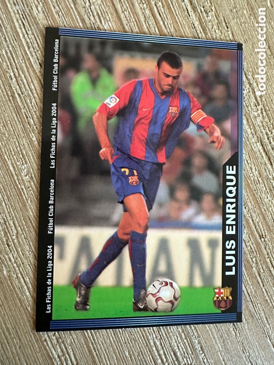 Trading cards: LUIS ENRIQUE FC BARCELONA &rdquo;ESC ESTRECHO&rdquo; 153 LAS FICHAS DE LA LIGA 2004 03-04 03 04 MUNDICROMO SPORT
