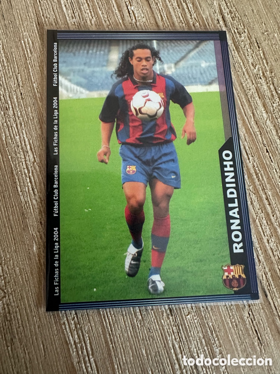 Trading cards: RONALDINHO FC BARCELONA 154 LAS FICHAS DE LA LIGA 2004 03-04 03 04 MUNDICROMO SPORT