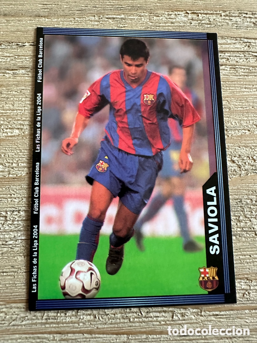 Trading cards: SAVIOLA FC BARCELONA &rdquo;ESCUDO ESTRECHO&rdquo; 156 LAS FICHAS DE LA LIGA 2004 03-04 03 04 MUNDICROMO SPORT