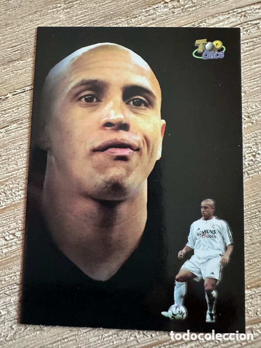Cartas Colecion&aacute;veis: ROBERTO CARLOS REAL MADRID TOP ONCE 615 LAS FICHAS DE LA LIGA 2004 03-04 03 04 MUNDICROMO SPORT