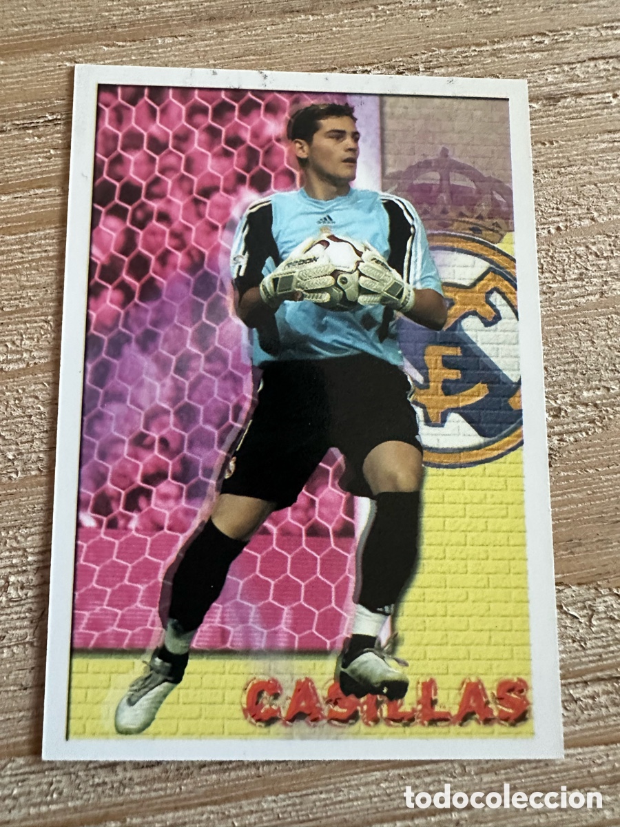 Trading cards: CASILLAS REAL MADRID LOS + SEGUROS 680 LAS FICHAS DE LA LIGA 2004 03-04 03 04 MUNDICROMO SPORT