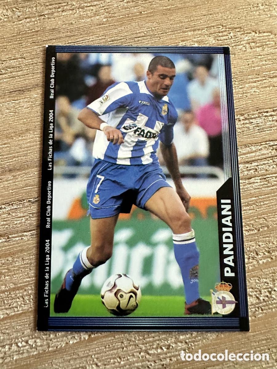 Trading cards: PANDIANI DEPORTIVO DE LA CORU&Ntilde;A 585 LAS FICHAS DE LA LIGA 2004 03-04 MUNDICROMO SPORT