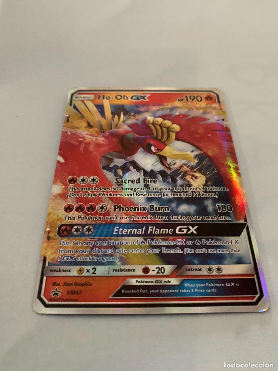 Trading cards: CARTA POK&Eacute;MON. HO-OH GX. BUEN ESTADO.