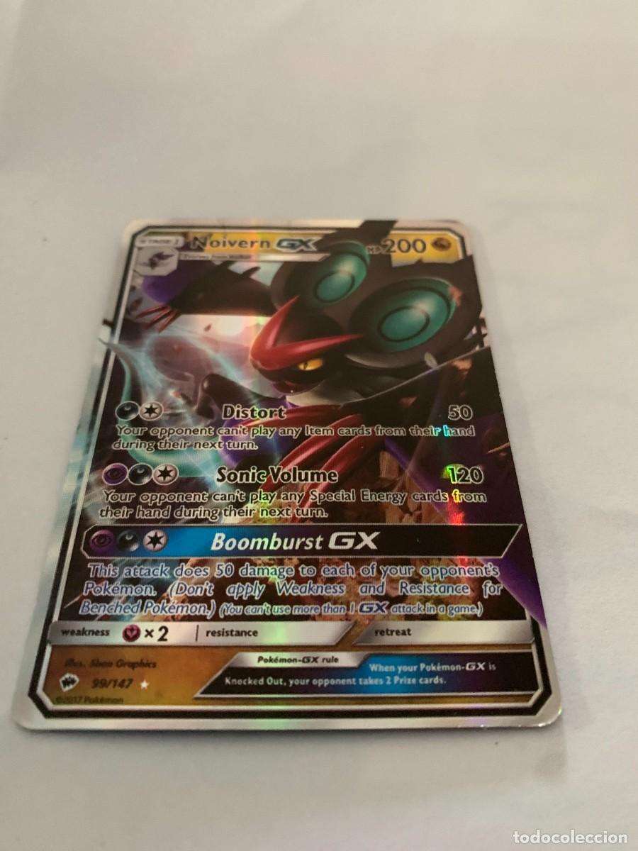 Trading cards: CARTA POK&Eacute;MON. NOIVERN GX. BUEN ESTADO.