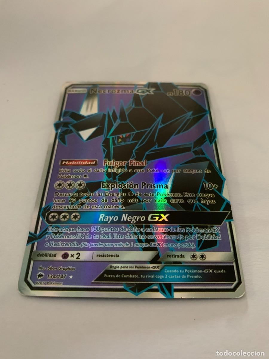 Trading cards: CARTA POK&Eacute;MON. NECROZMA GX. BUEN ESTADO. PEDIDO MINIMO 10 EUROS.