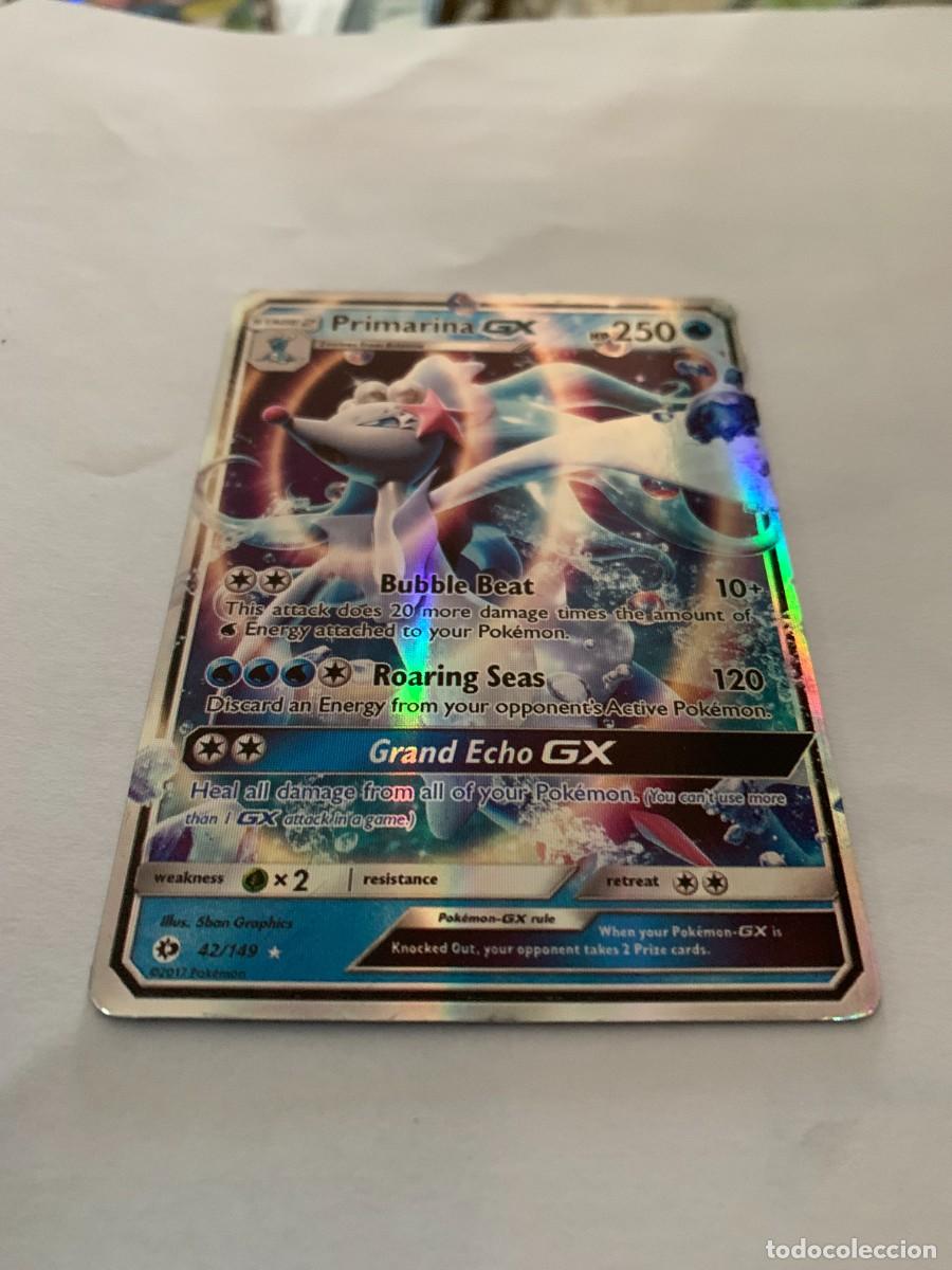 Trading cards: CARTA POK&Eacute;MON. PRIMARINA GX. BUEN ESTADO