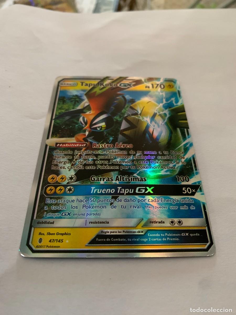 Trading cards: CARTA POK&Eacute;MON. TAPU KOKO GX. BUEN ESTADO.