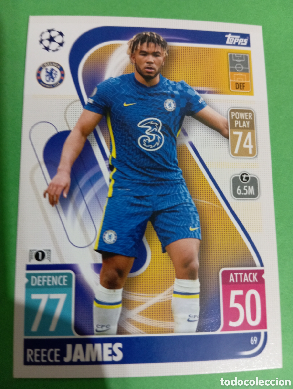 Trading cards: Reece James Chelsea n&deg;69 / TOPPS MATCH ATTAX 2021/2022