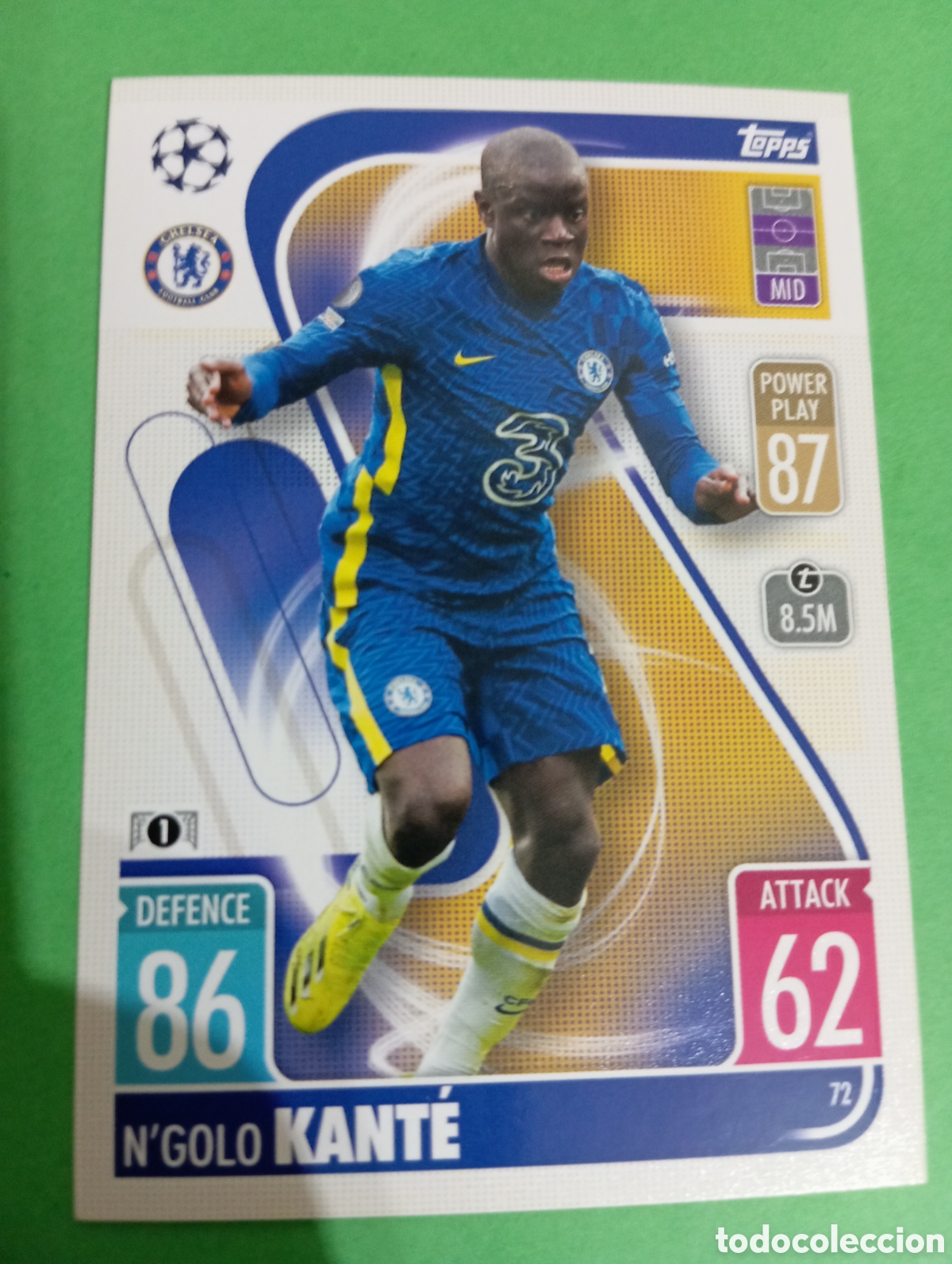 Trading cards: N'Golo Kant&eacute; Chelsea n&deg;72 / TOPPS MATCH ATTAX 2021/2022