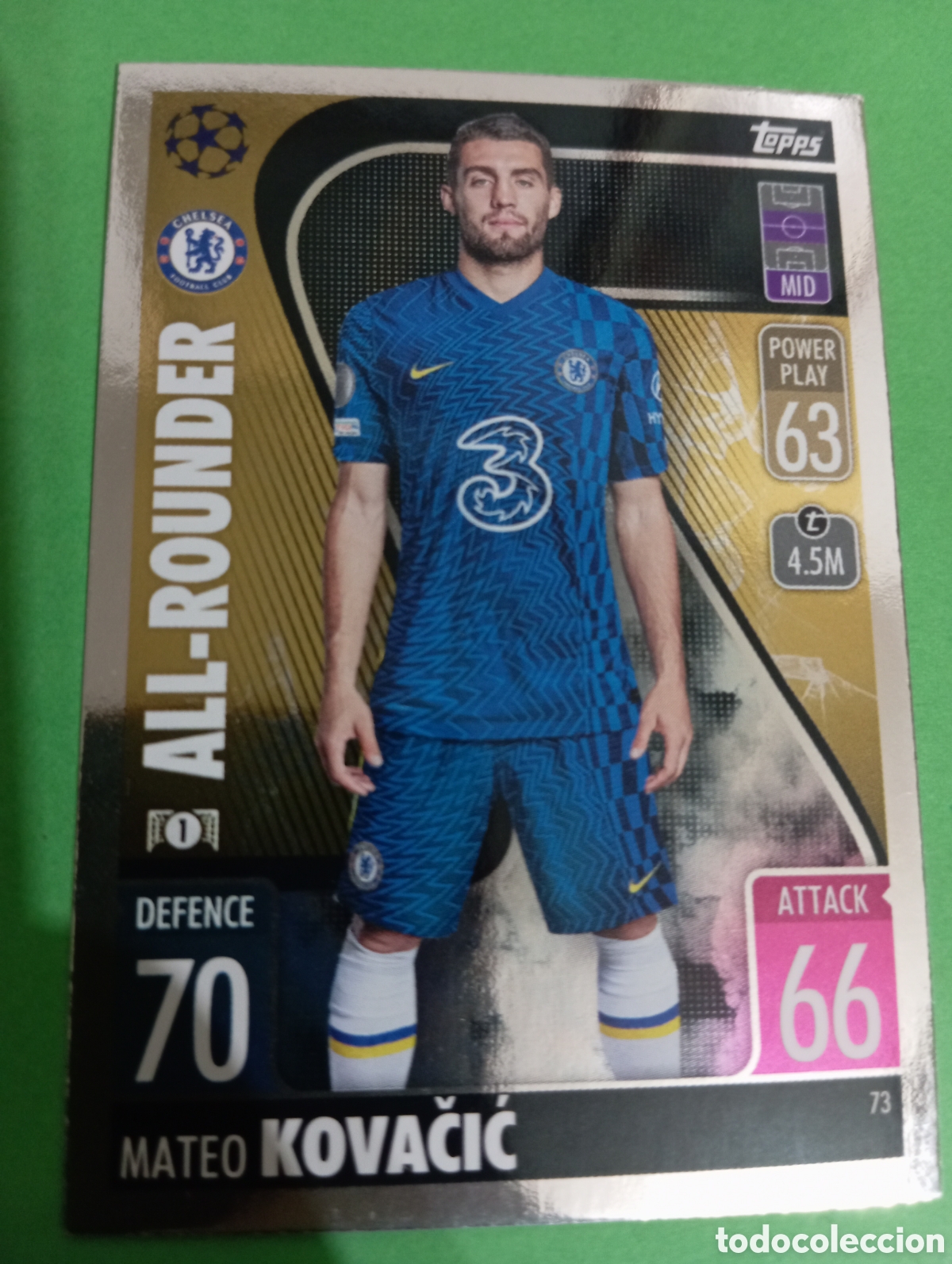 Trading cards: Mateo Kovačić Chelsea ALL-ROUNDER n&deg;73 / TOPPS MATCH ATTAX 2021/2022