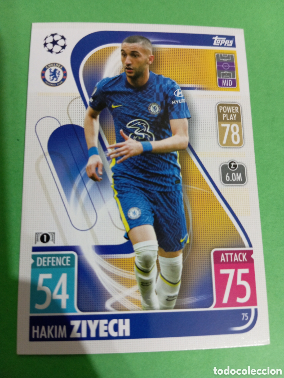 Trading cards: Ziyech Chelsea n&deg;75 / TOPPS MATCH ATTAX 2021/2022