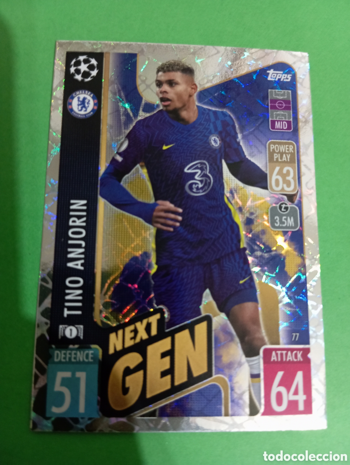 Trading cards: Tino Anjorin Chelsea NEXT GEN n&deg;77 / TOPPS MATCH ATTAX 2021/2022