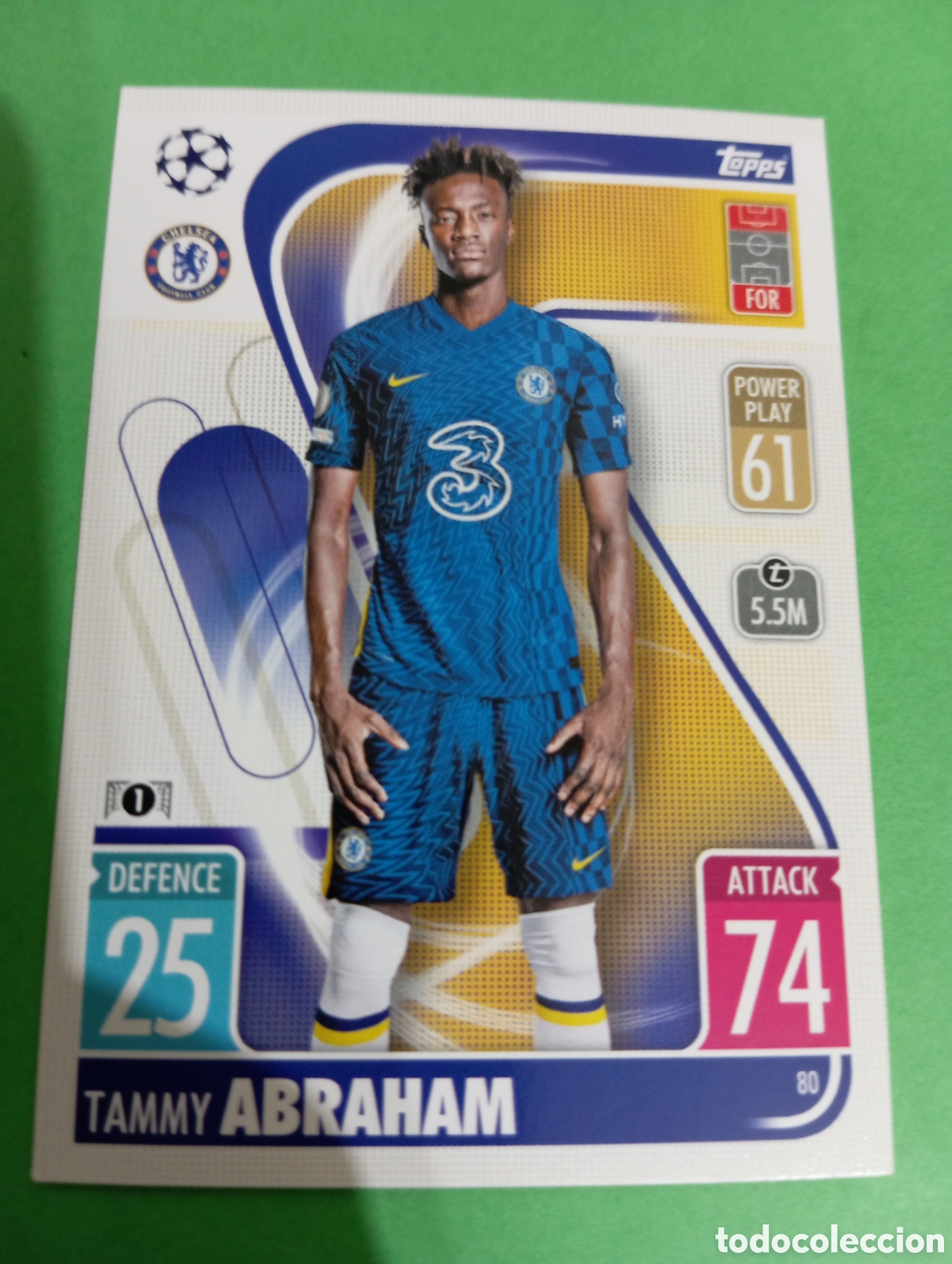 Trading cards: Tammy Abraham Chelsea n&deg;80 / TOPPS MATCH ATTAX 2021/2022