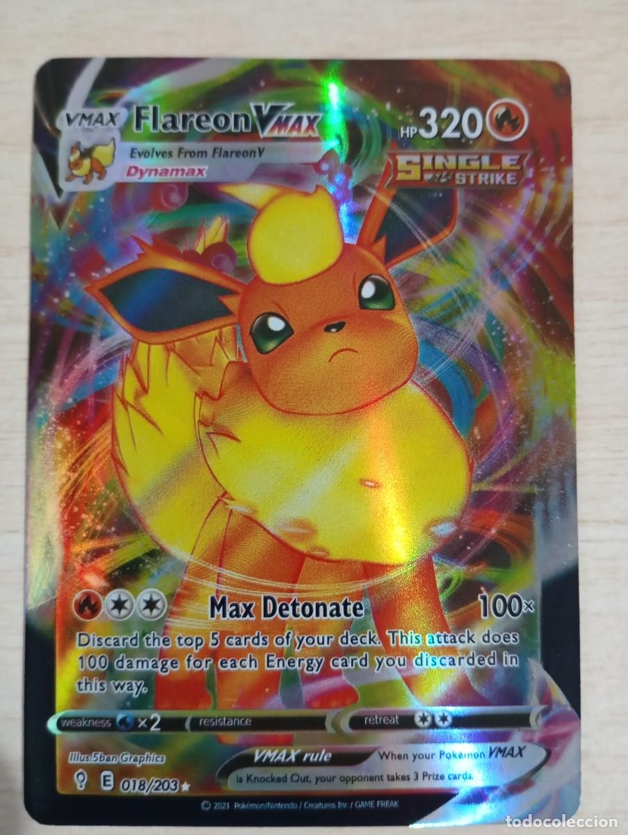 Trading cards: Carta Pok&eacute;mon Flareon VMAX Holo Proxy