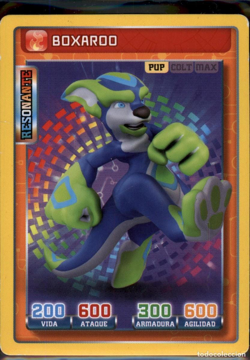 Trading cards: Boxaroo Pup Resonante N&ordm; 41 Invizimals Batalla de Cazadores 2016 Panini