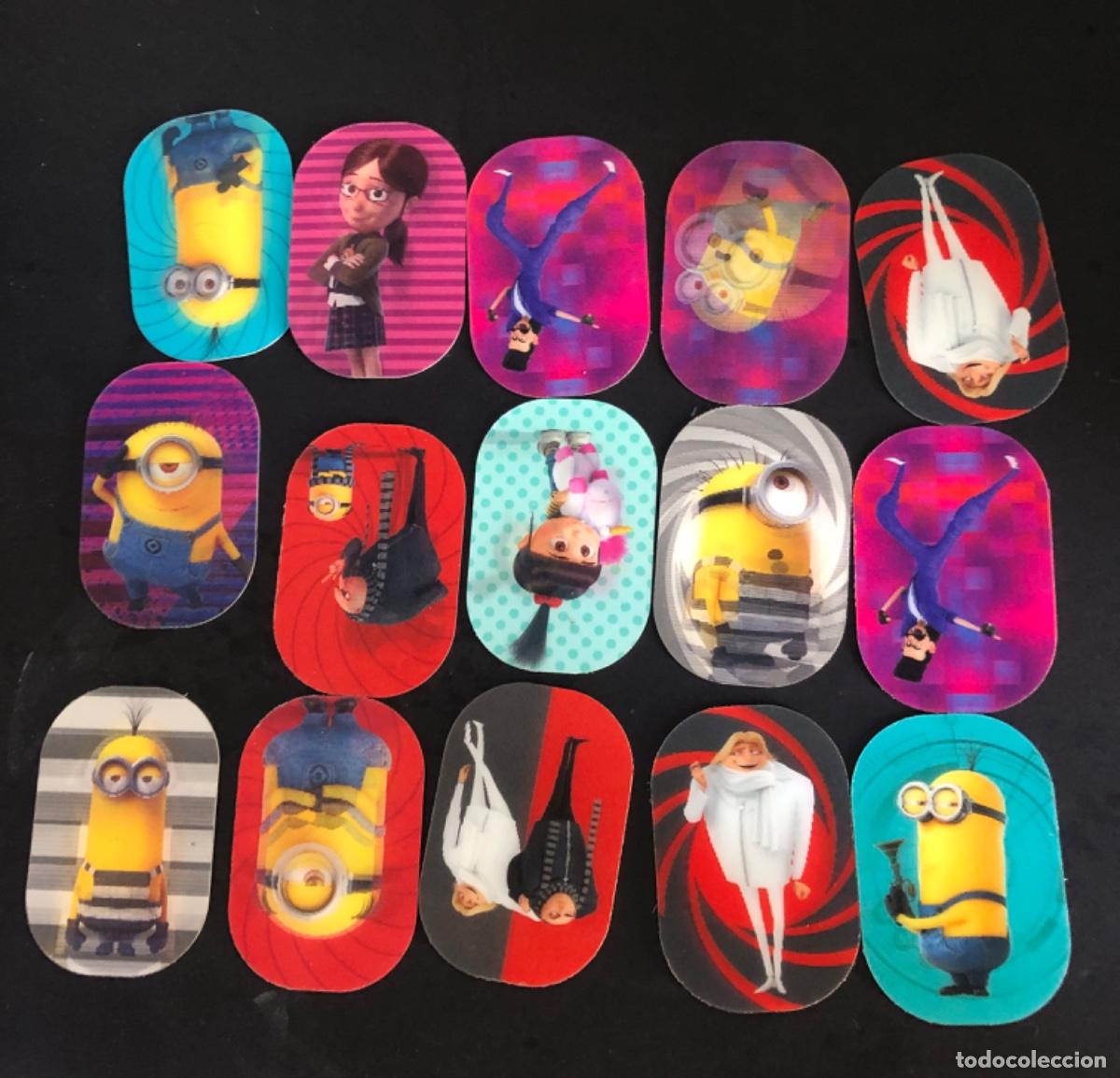Trading cards: LOTE DE CARTAS HOLOGRAFICAS EN 3D DE LA COLECCION GRU 3. MI VILLANO FAVORITO