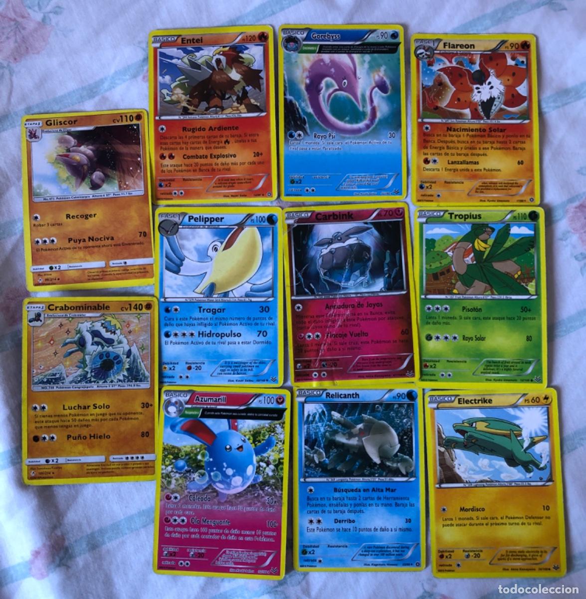 Trading cards: LOTE DE CARTAS POKEMON BASIC. lote de la fotograf&iacute;a.
