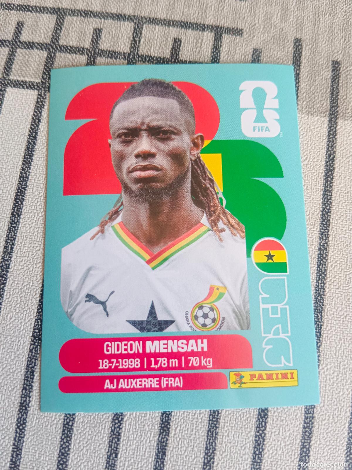 Trading cards: MUNDIAL 2026 ESTADOS UNIDOS USA MEXICO MEJICO CANADA GHA 7 GHA7 GIDEON MENSAH GHANA FIFA
