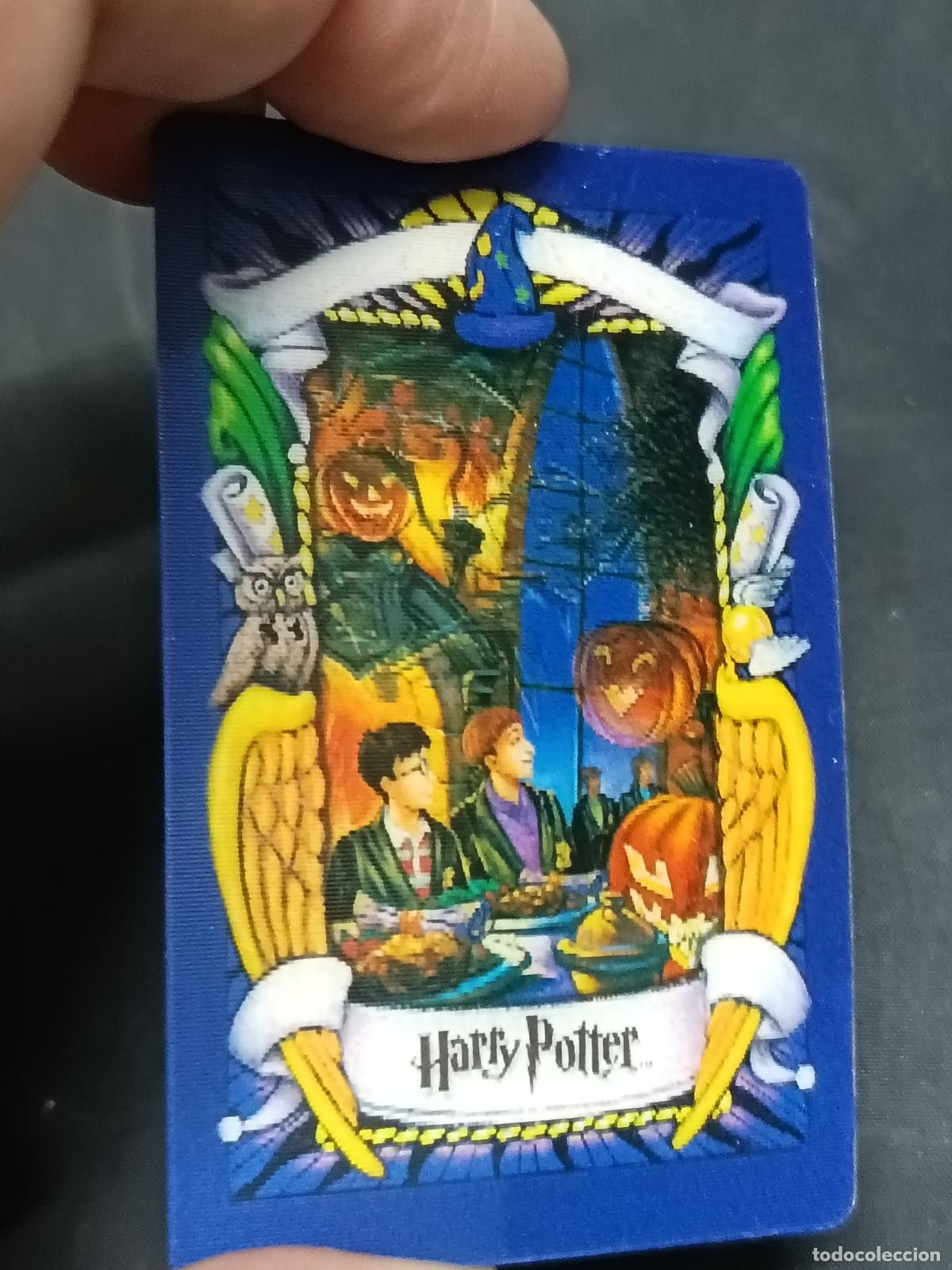 Trading cards: Carta tarjeta HARRY POTTER Hologr&aacute;fica lenticular. Especial Halloween promo Chocolate Rana 2001.
