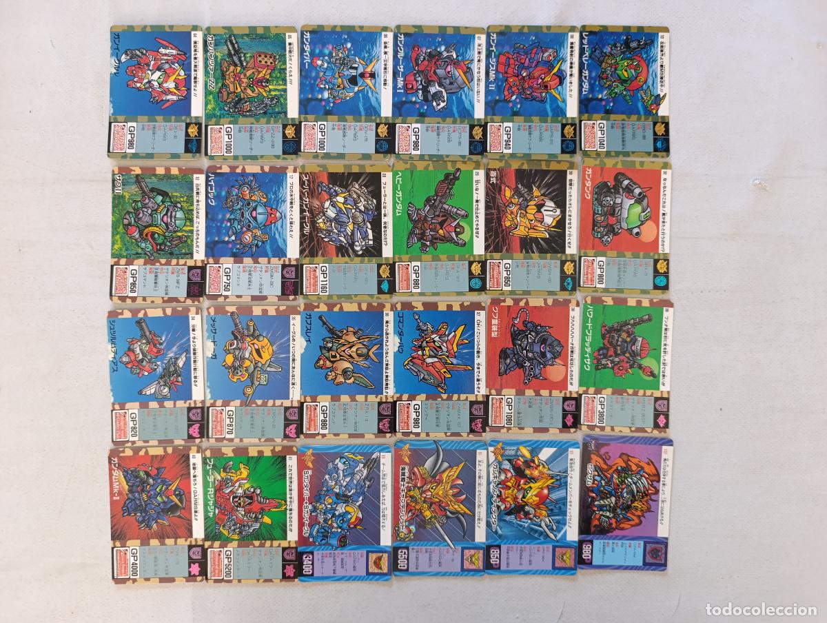Trading cards: LOTE 24 CARDDASS SD GUNDAM - BANDAI 1990 / 1991 / 1992 - CARD / JAPON (Q7Dw)