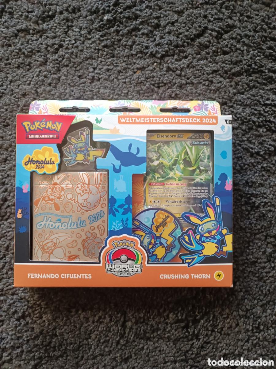 Trading cards: Pack cartas Pok&eacute;mon Fernando Cifuentes Honolulu 2024 Crushing Thorn sin abrir versi&oacute;n alem&aacute;na